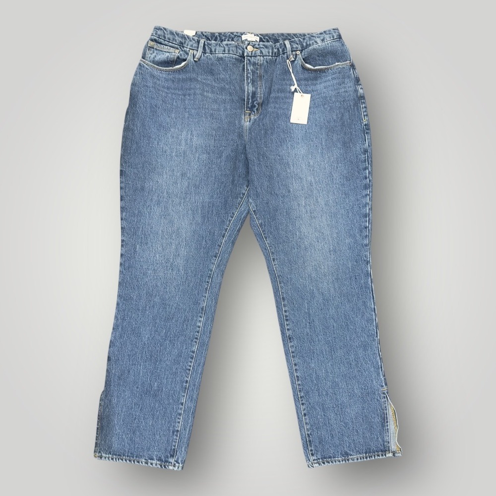 Good American Style GB999TFT Good Boy Jeans Size 18 Inseam 32 Blue941 NWT - Picture 3 of 10